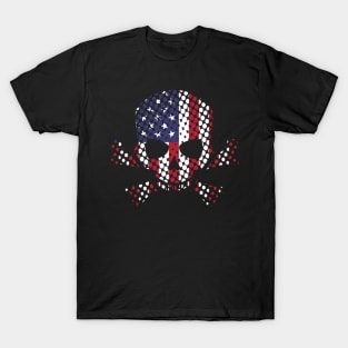 Flag Skull American Flag Tishirt T-Shirt